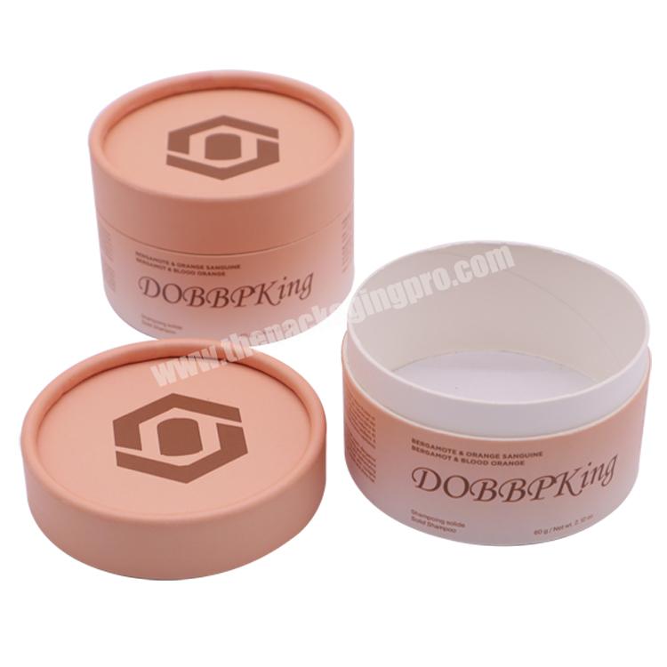 Eco-friendly skincare cylinder hair cream packaging cosmetic paper tube with wax liner