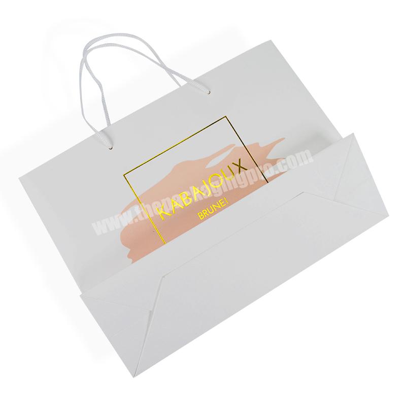 Elegant Art Paper Cosmetic Gift Shopping Paper Bags With Handle