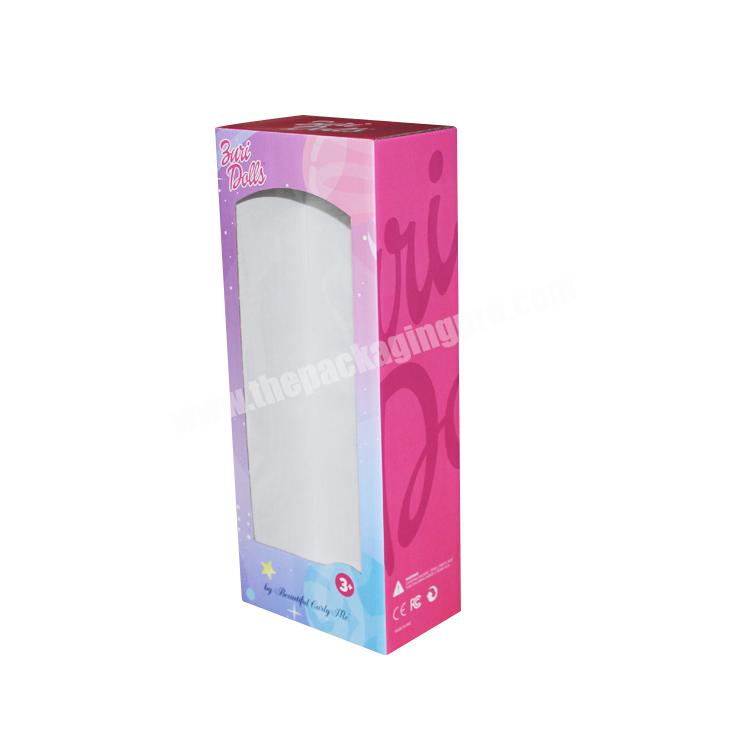 Exquisite Dolls toy cardboard paper packaging boxes with clear window