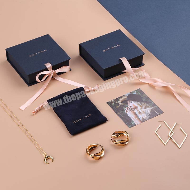 Factory Custom Logo Luxury Printed Jewelry Storage Packaging Unique Necklace Jewelry Packaging Box