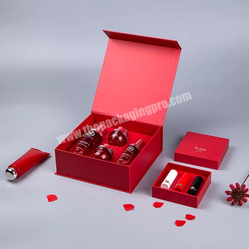 Factory Custom Luxury Logo Paper Printed Cardboard makeup box Cosmetic Gift Packaging Boxes