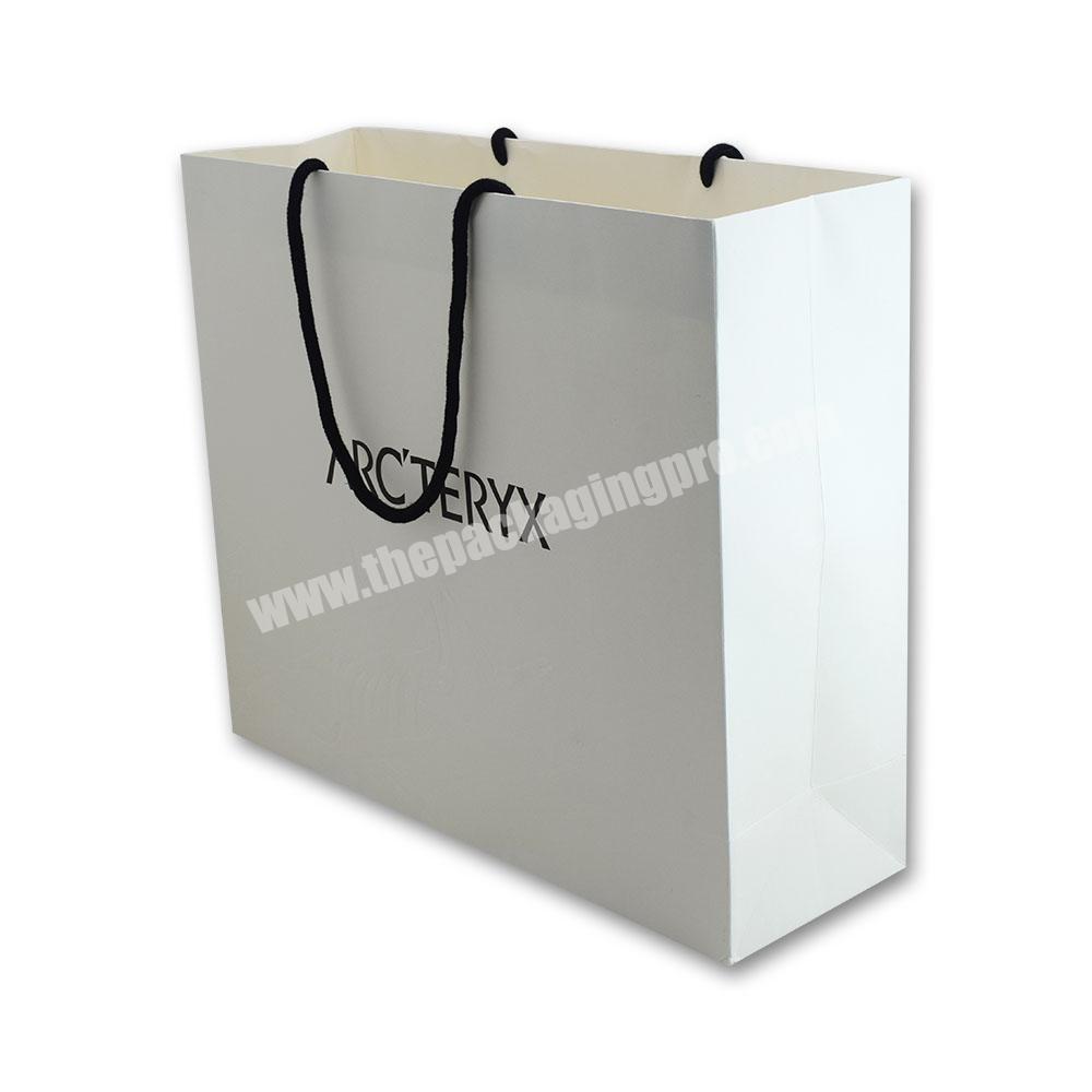 Factory Customized Shopping Paper Bag For Food With Handle Take Away Bag
