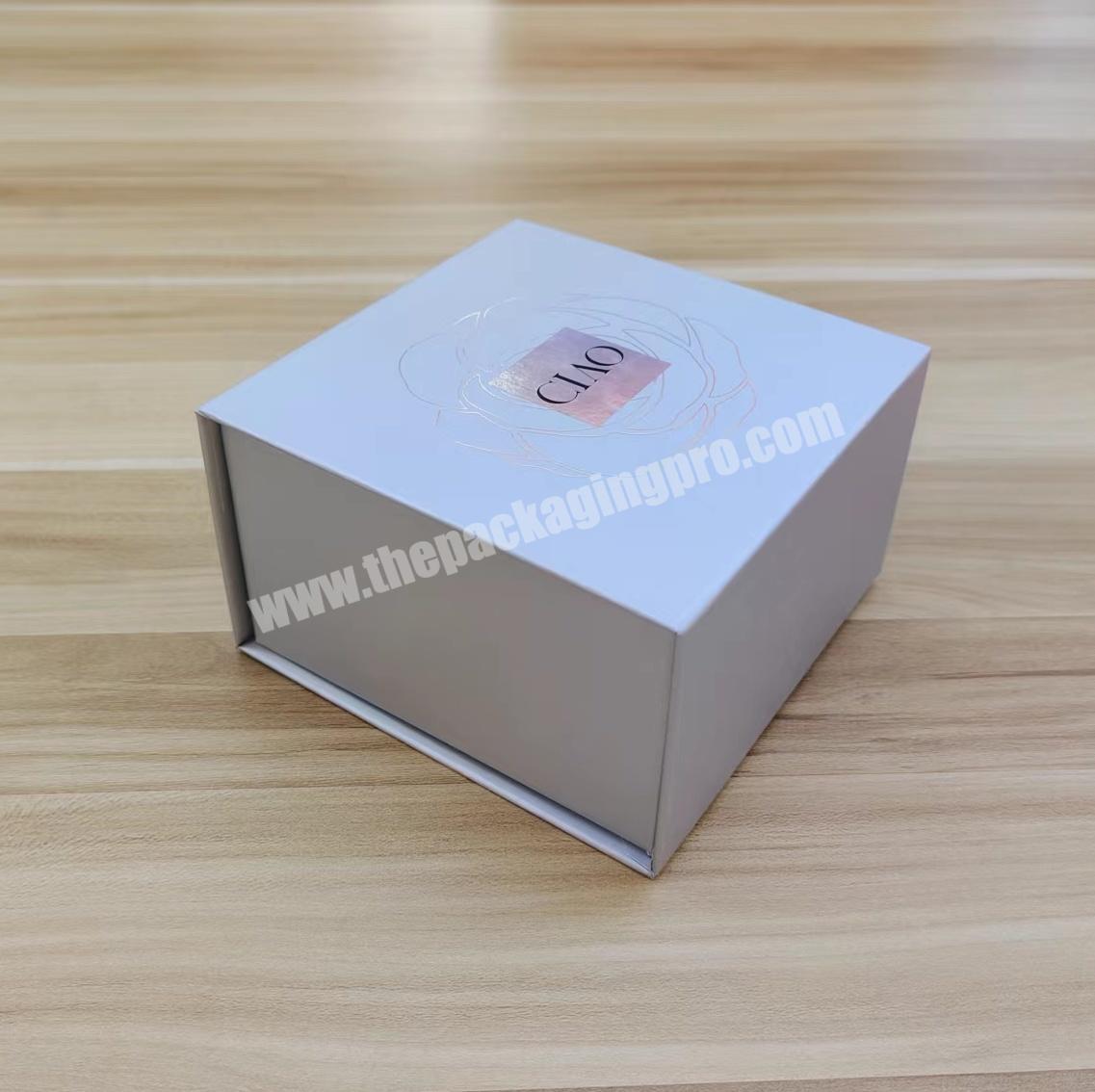 Factory Luxury Rigid Foil Offset Printing Flip Cover Cardboard Paper Box Gift Packaging Boxes