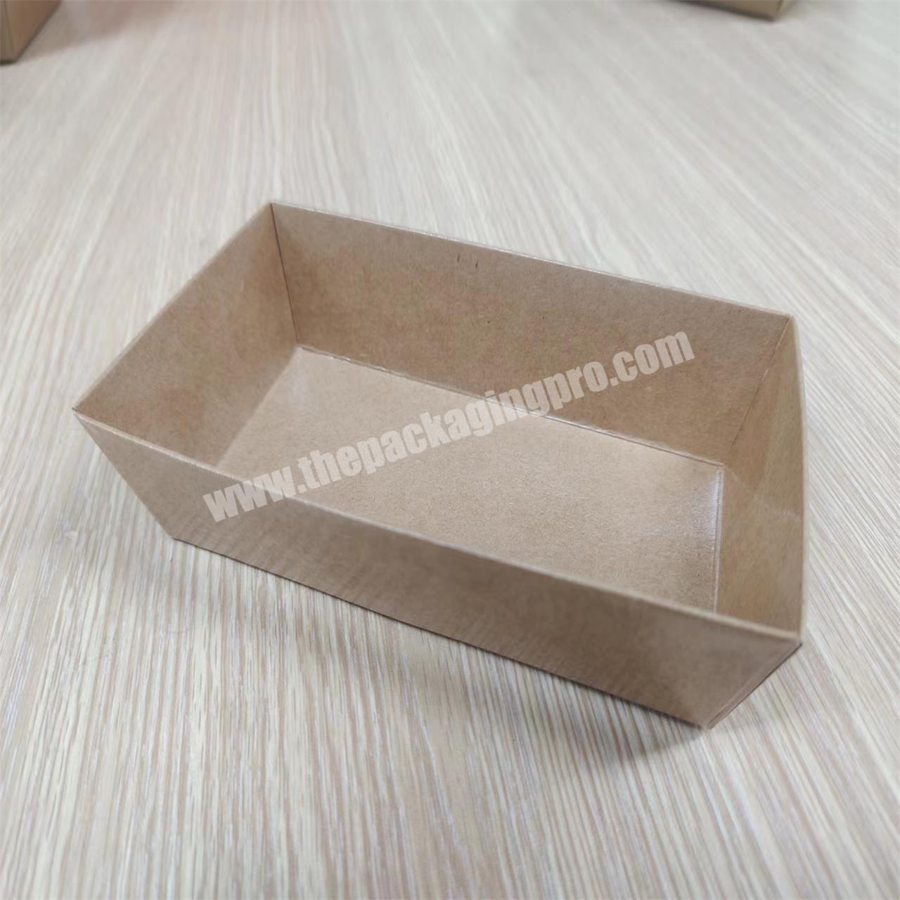 Factory Supply Disposable Food Paper Box Salad Take-away  Kraft Paper Box