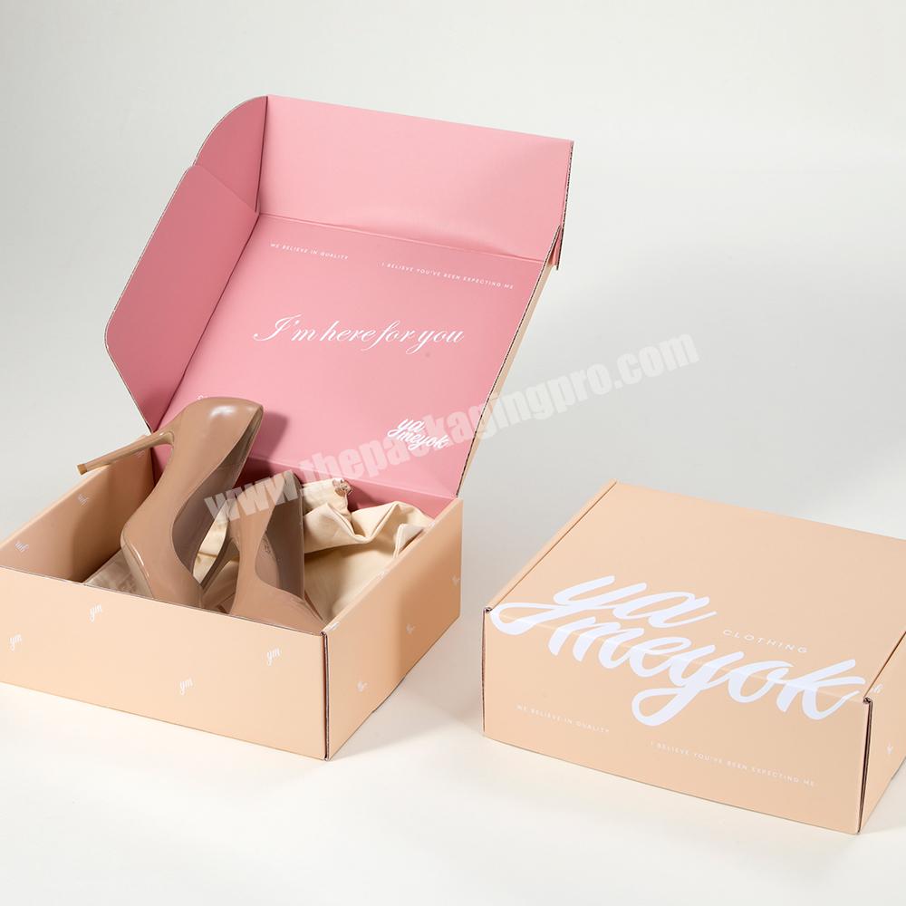Factory Wholesale Corrugated Mailer Boxes Clothing Shoes Box Packaging Boxes