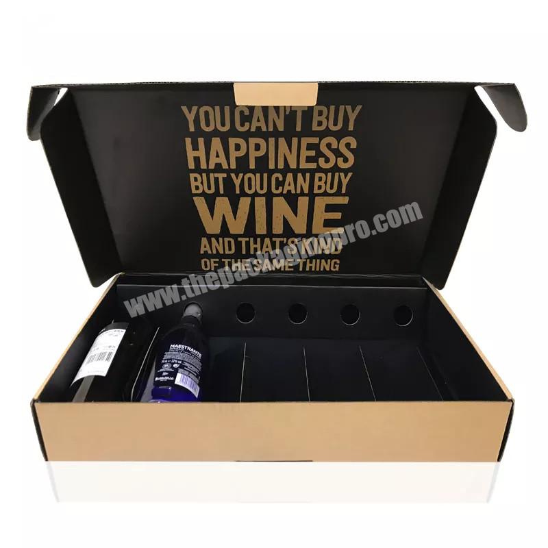 Factory price wine gift box luxury cardboard wine box custom logo wine gift box