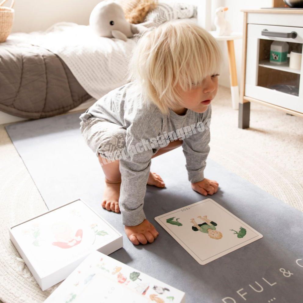 Flsh cards Printable Preschool Children's Yoga Pose Cards For Toddler Children