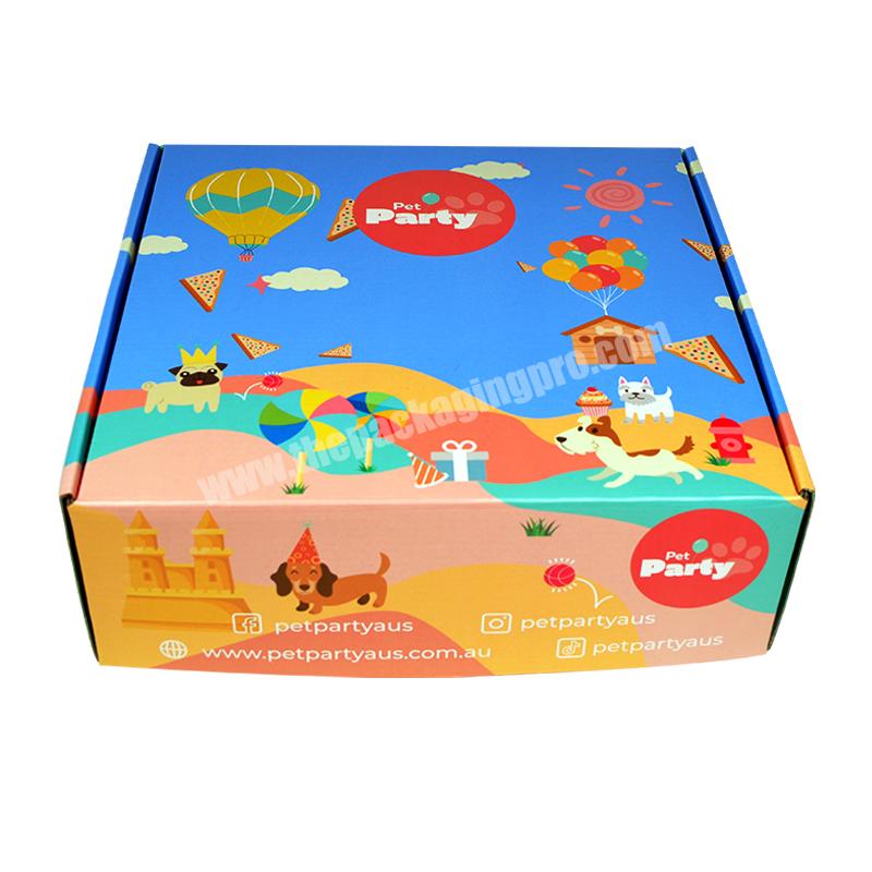 Free Design Colorful Pet Food Corrugated Paper Box With Your Own Logo