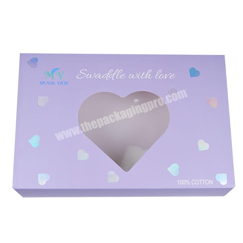 Free Sample Customized Art Paper Drawer Box With Holographic Foil Logo