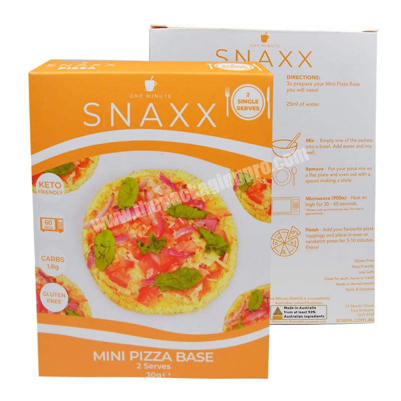 Free Sample Customized Logo CMYK Printing Art  Paper  Pizza Box Food Box