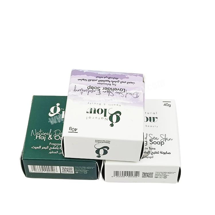 Free Sample Luxury Soap Packaging Black Matte Lamination Folding Gift Box