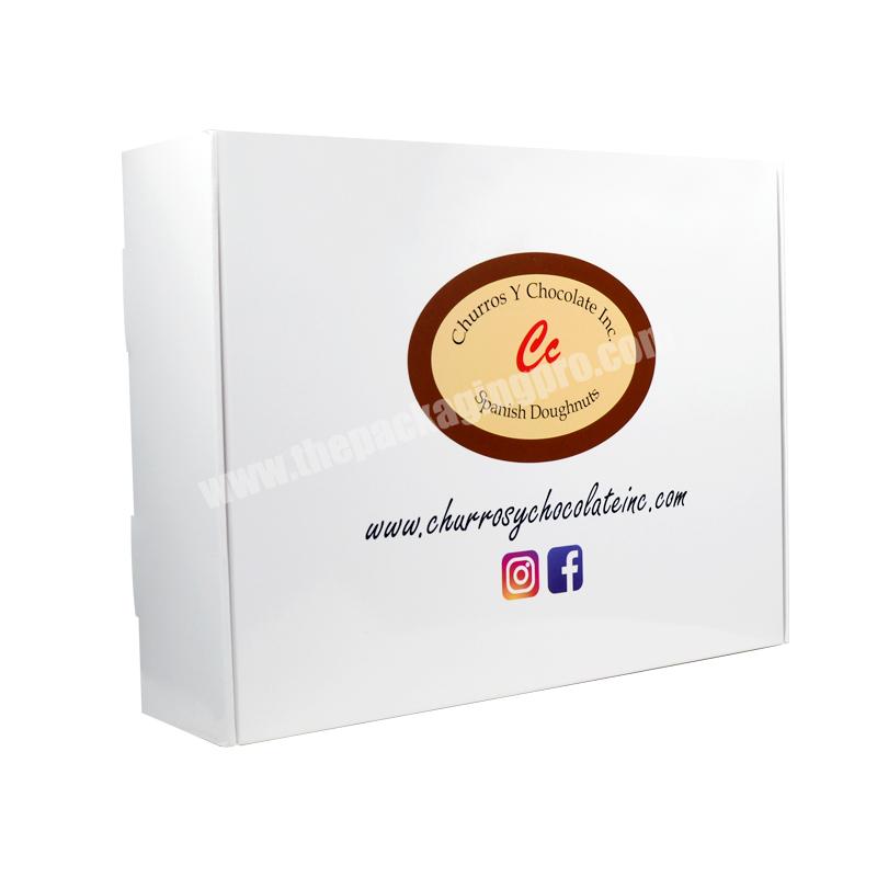 Free Sample White Food Grade Art Paper Donut Box With Your Own Logo