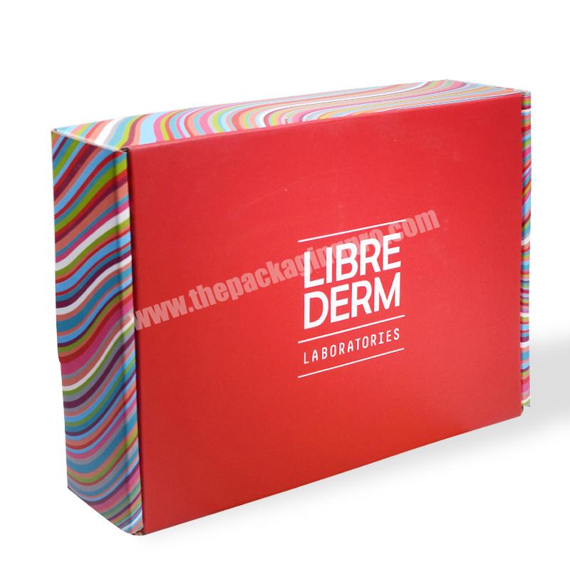 Free Sample Wholesale Customized Red Color Corrugated Paper Packaging Shipping Boxes For Gift Packaging