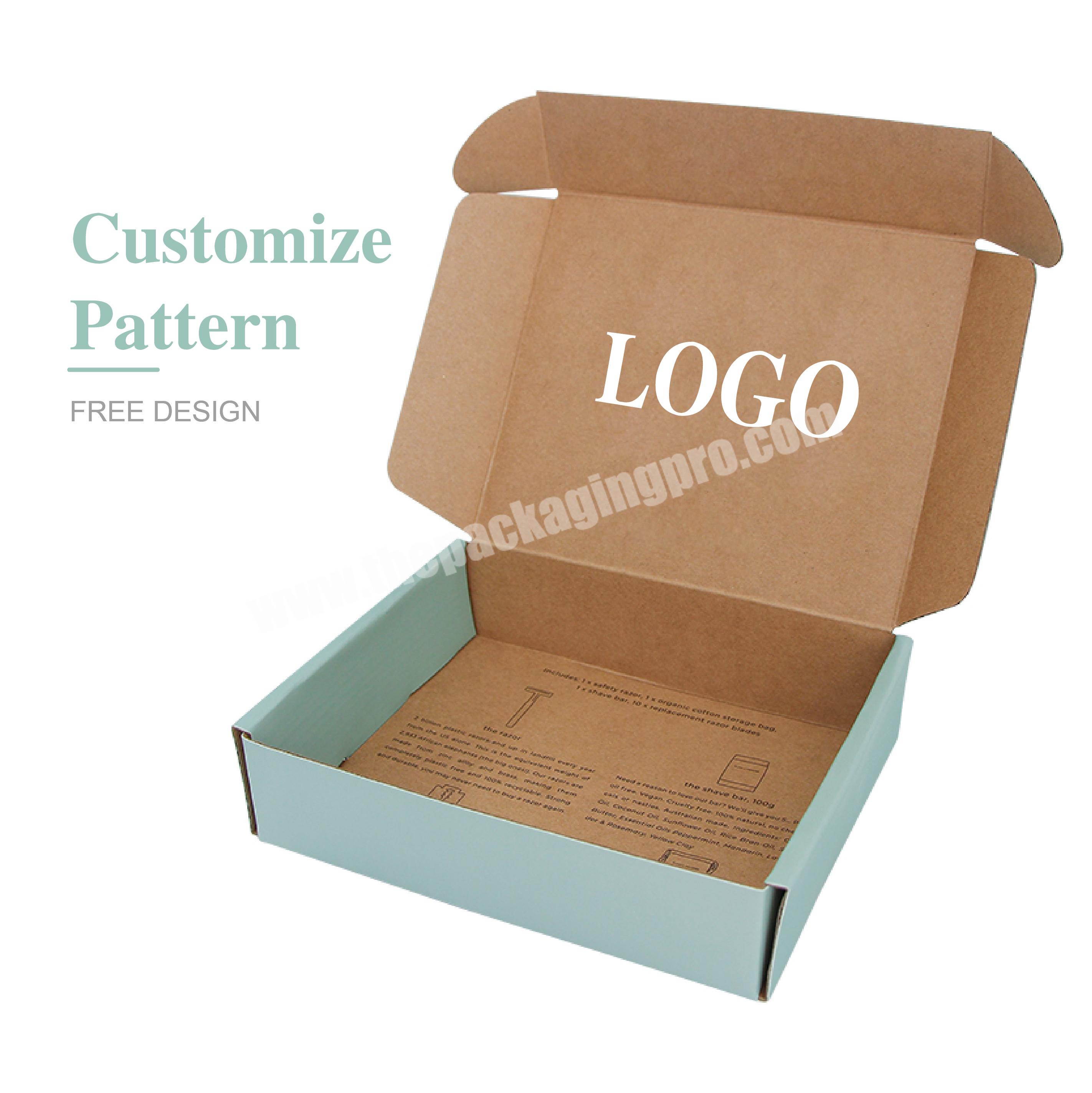 Free Sample Wholesale Folding Apparel Mailer Box Customized Paper Box Printing Logo Corrugated Box for underwear