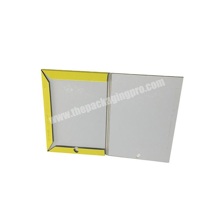 Free sample custom design fashion yellow color tempered glass protector packaging