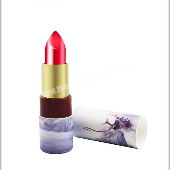 Free sample eco friendly 5gm lipstick tube good quality twist up round empty fancy paper tubes