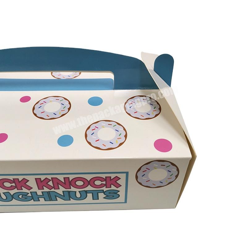 Free sample paper donut cake packaging box with your own logo
