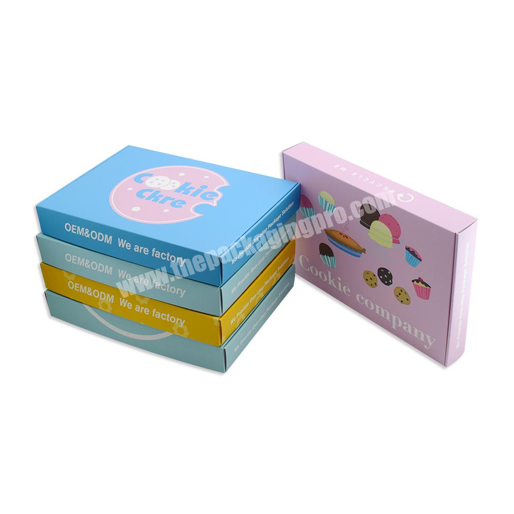 Full color High Quality Custom Packaging box Chocolate Paper Gift Box Sweet Macaron Packaging Present Cookie Box with Inserts