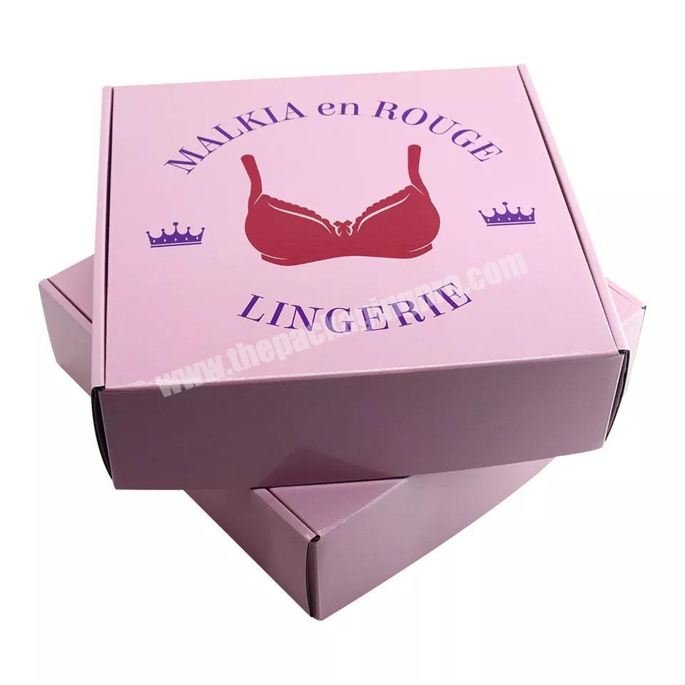 Gift Mailer Postal Shipping Box Packaging Paper Skincare Packaging cloth lingerie Box