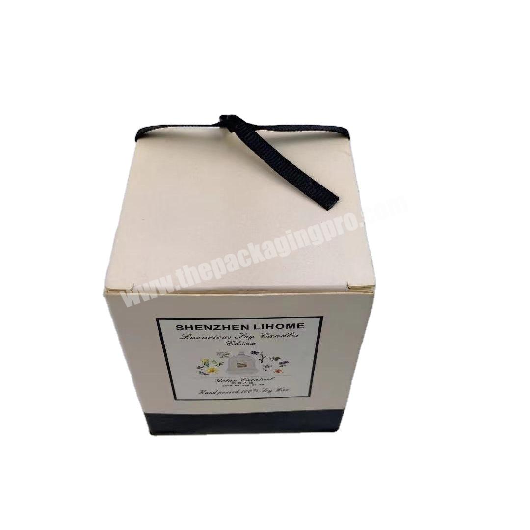 High-End Customized Logo Art Paper Box For Candle Packaging
