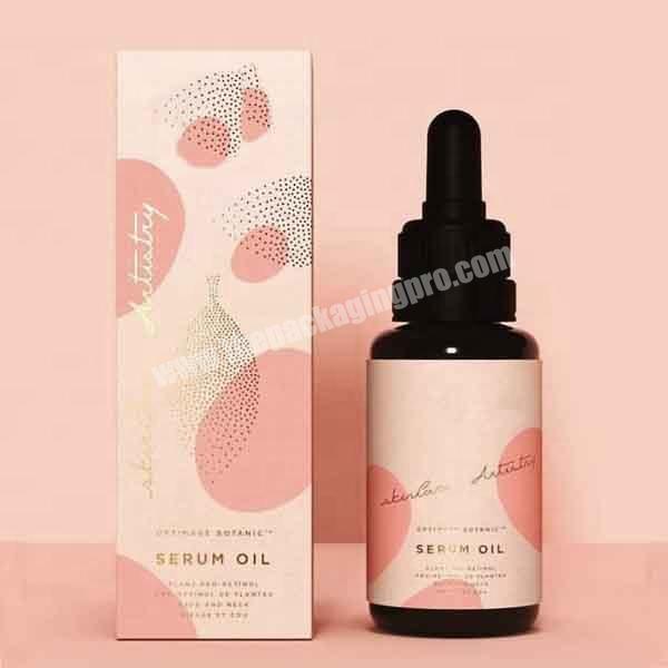 High Quality Cosmetic Box Packaging Delicate Appearance Small Gift Card Carton essential oil Paper Box