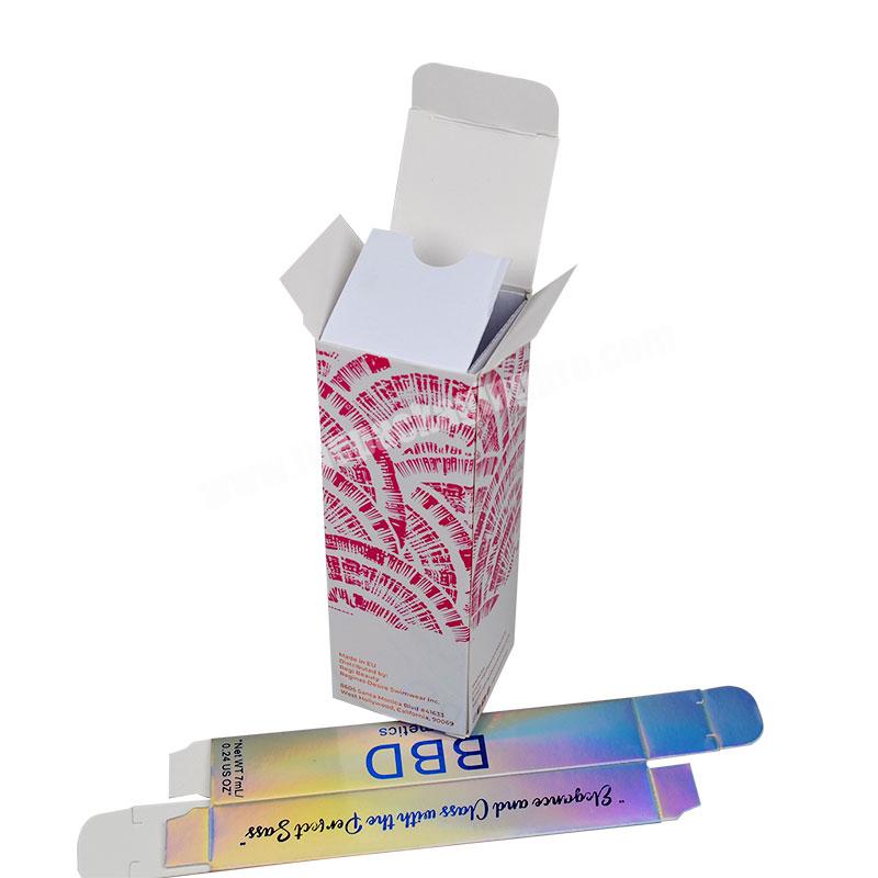 High Quality Custom Logo Printed Art Paper Box Cosmetic Lipstick Lotion Box For Girls Skin Care