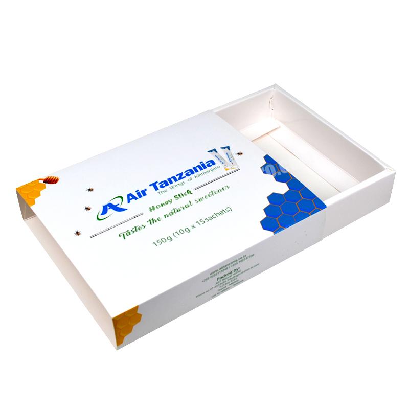 High Quality Customized Logo Paper Drawer Boxes For Food Packaging