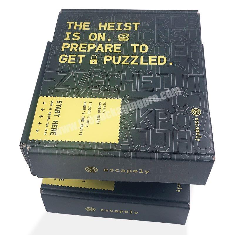 High Quality Disposable Customized Logo Book Shape Gift Packaging Corrugated Paper Box