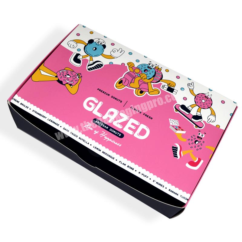 High Quality Take Away Customized Logo Paper Box Donut Box