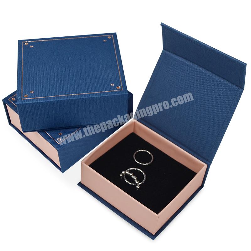 High-end Luxury  Customized Jewelry Cardboard Ring Packaging Box With Logo