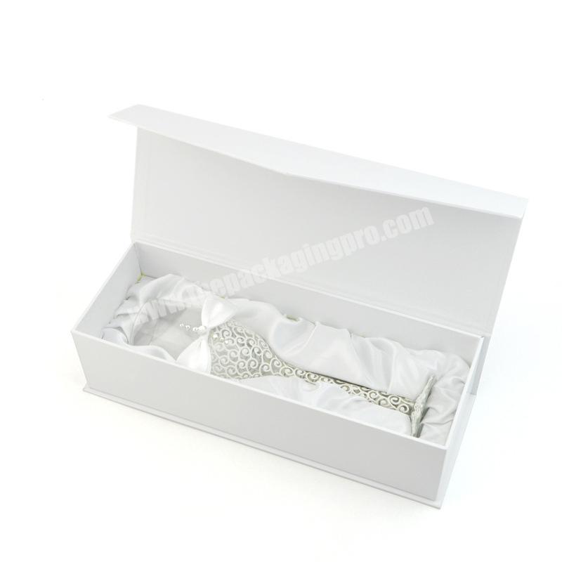 High-end red wine glass champagne cup packing box with silk lining