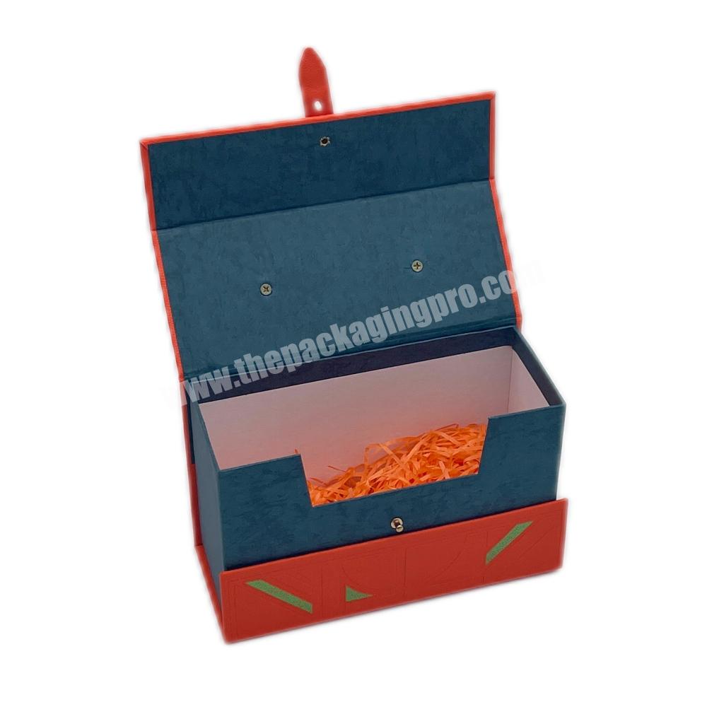 High-grade Magnetic Packaging with Personal Logo Custom Printing Rigid Packing Box Chocolate Gift Box for Wedding with Metal