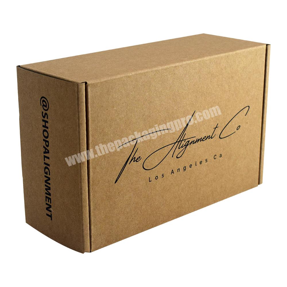 High quality Recycled Brown Kraft Paper Corrugated Carton Shipping Packaging Box Custom Mailer Box with Logo