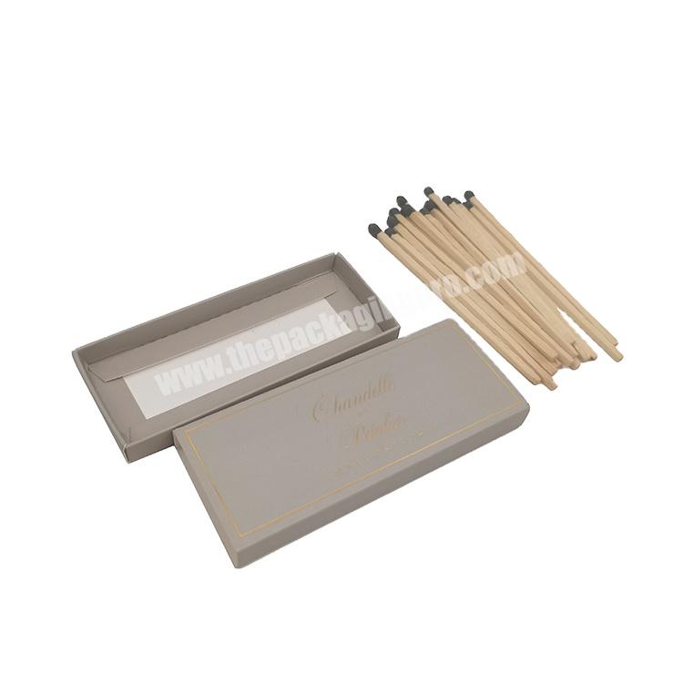 High quality white card matchstick package paper box