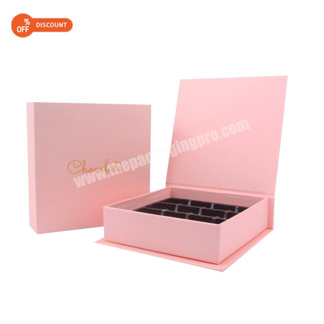 High quantity gift boxes magnetic closure Custom Logo luxury small pink gift box with magnetic lid
