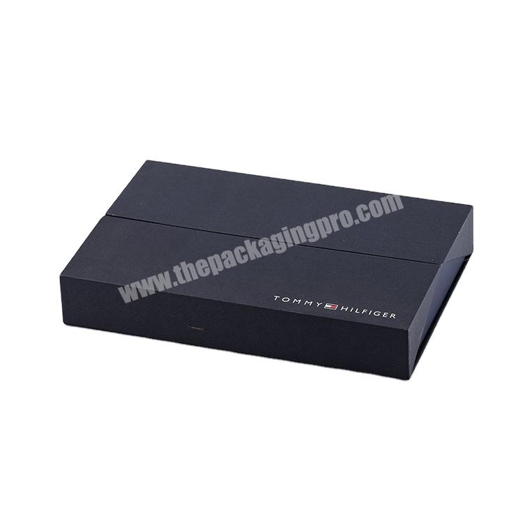 Hot Fancy Magnet Box Carton Black Rigid Flat Luxury Magnetic Folding Storage Paper Gift Box packaging boxes