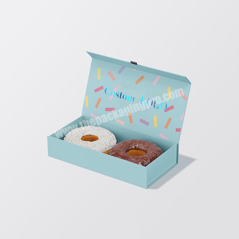 Hot Sale Custom Printed Wholesale Donut Cake Pastry Take Away Packaging Box With Logo Printing