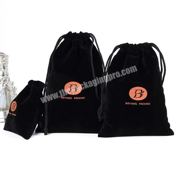 Hot Sale Luxury Drawstring Velvet Bag Essential Oil Perfume Pouches With Logo