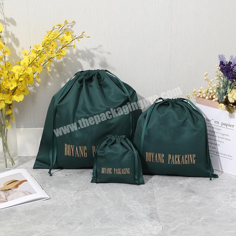 Hot Sell Custom Logo Reusable Eco Friendly Fashion Drawstring Handbags Storage Shoe Dust Bag Pouch