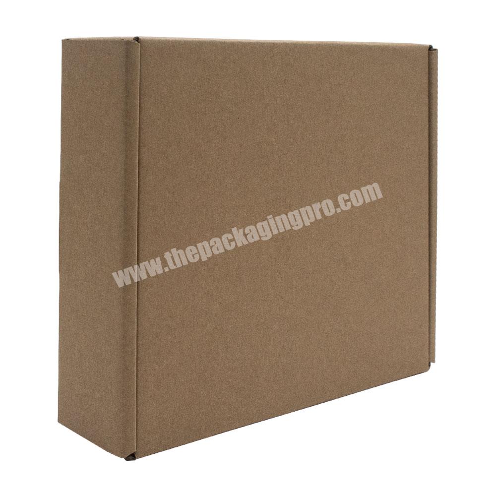 Hot Selling  Kraft eco friendly recyclable packaging box for clothing  custom kraft corrugated packaging gift paper boxes