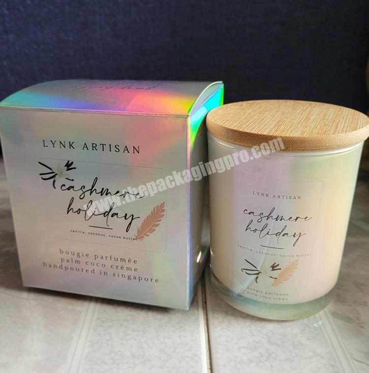 Hot Stamping Holographic Kraft Corrugated Candle Shipping Box