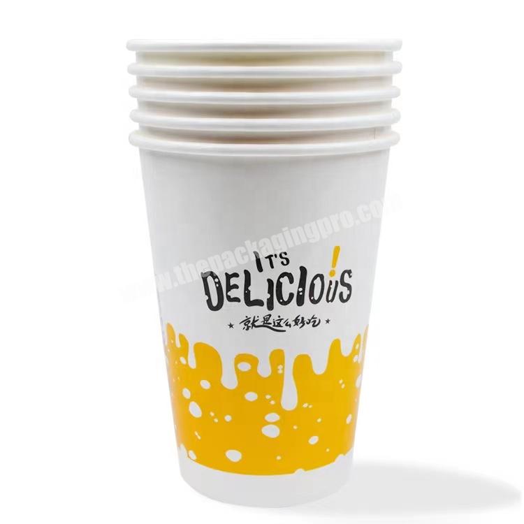 Hot sale disposable recyclable customized logo paper cup