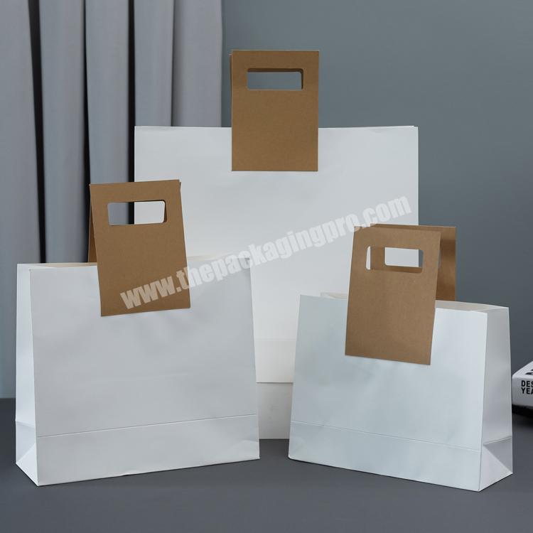 Hot selling shopping paper bags wholesale recycled paper bags  shopping kraft paper bags for household products