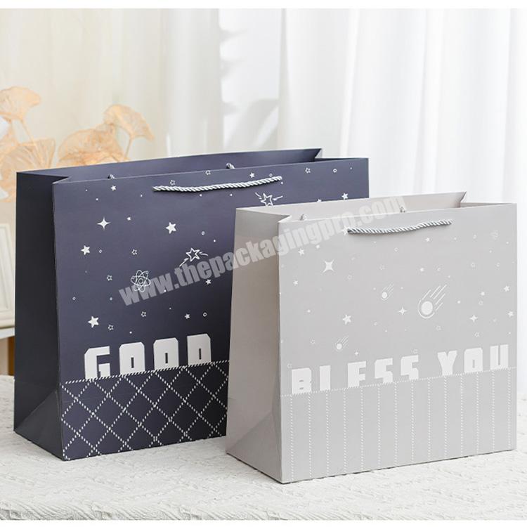 Hotsale Custom Printed Brand Logo Promotion Luxury Clothing Retail Gift Shopping Jewellery Paper Bag With Handle