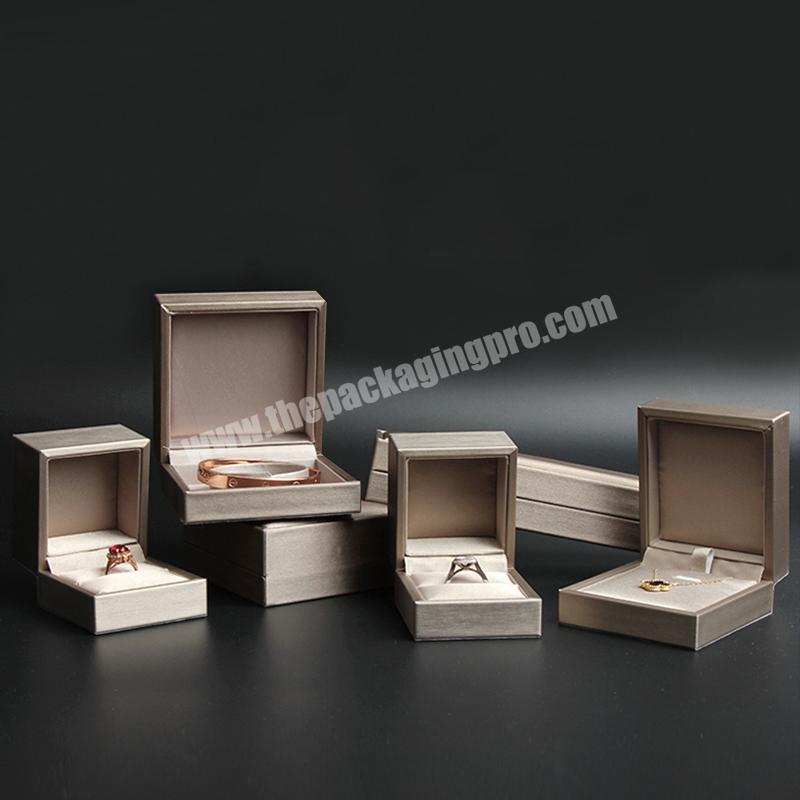 KA01 Custom Velvet Jewelry Box Leather Gift Packaging With Logo
