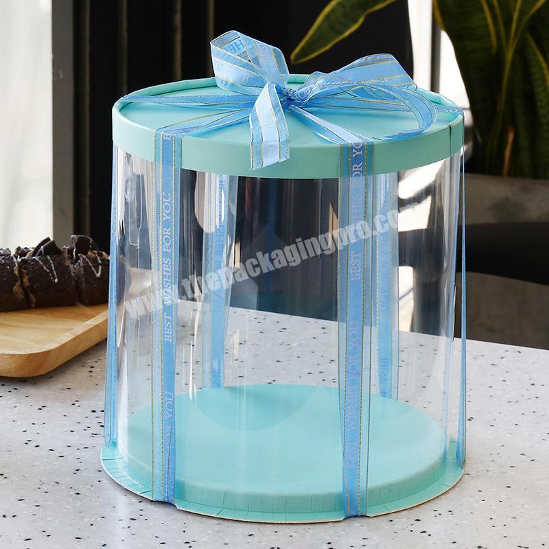 KINSUN Custom Factory High Quality Customized Paper Cake Box With Handle