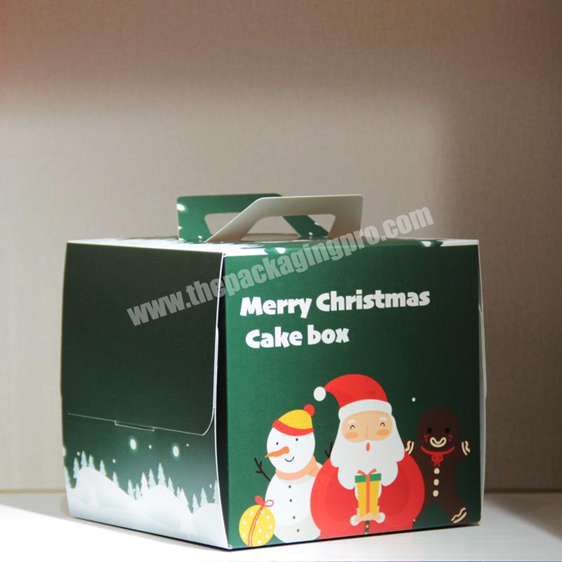 KINSUN Custom Tall Cake Boxes with Window birthday cake box White Bakery Box for cardboard with clear window
