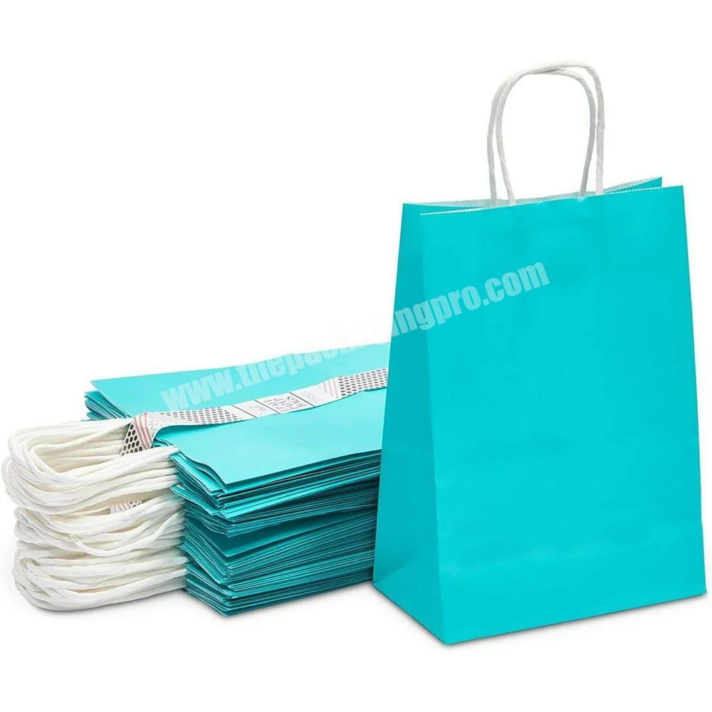KINSUN Customized logo take away white  fashion shopping  brown kraft paper bags