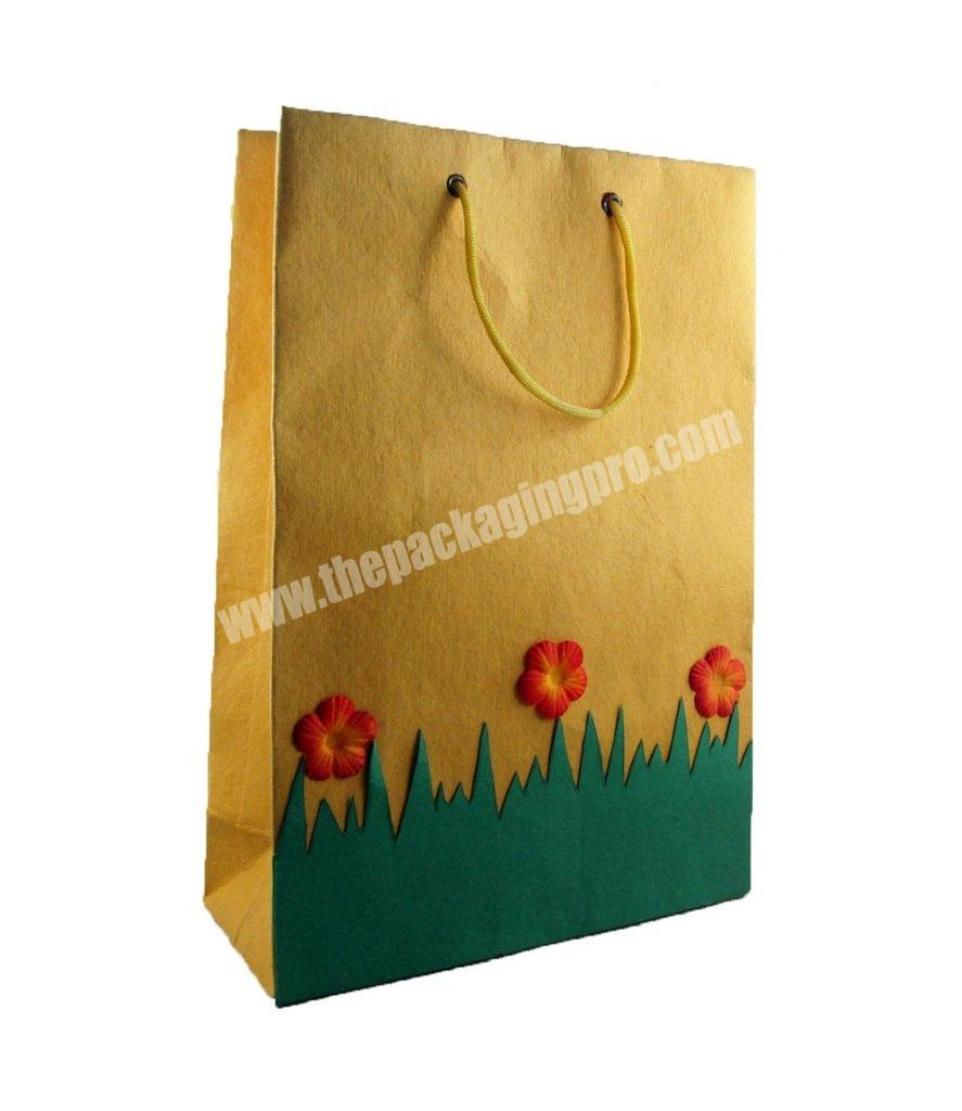 KINSUN cheap Large Size Luxury Clothes Packaging Paper Bag With Your Own Logo,Recycled Brown Kraft Paper Bag,custom paper bag