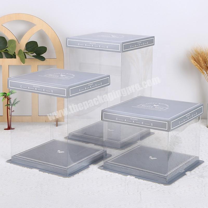 KinSun 4 Inch 6 Inch 8 Inch 10 Inch 12 Inch 14 Inch 16 Inch Plastic Transparent Cake Box Gift Box Luxury Display Boxes